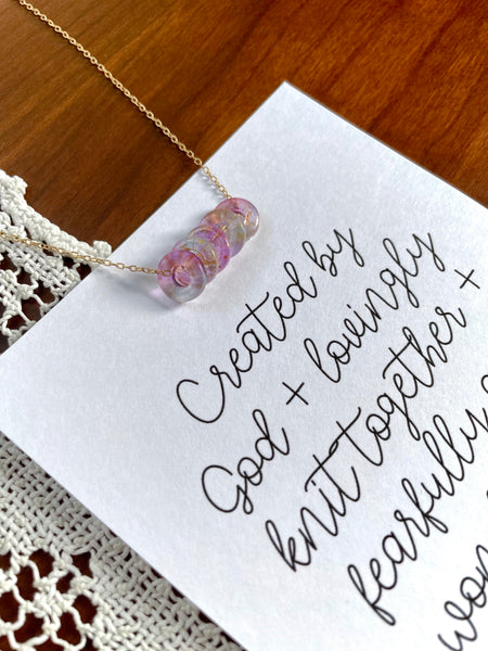 Fearfully + Wonderfully Made Necklace & Print