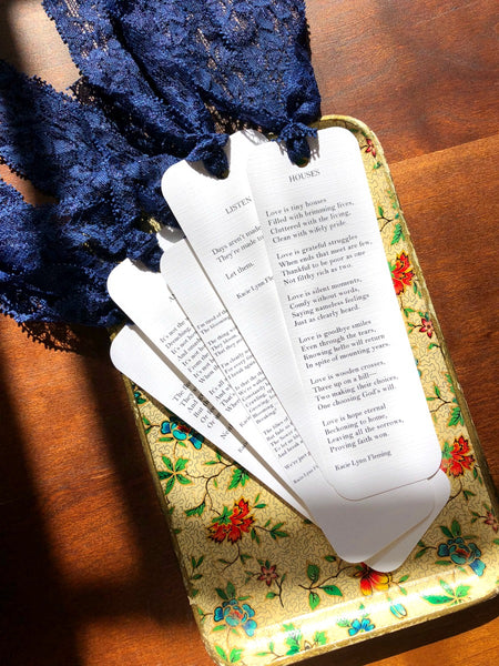 Original Poetry Bookmarks | Set of 5