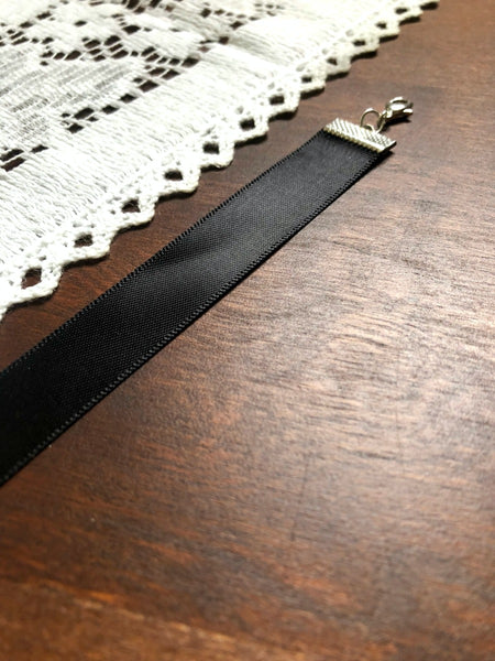 Black Ribbon Choker Necklace