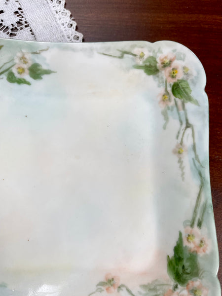 Vintage CFH GDM Peach Floral Plate
