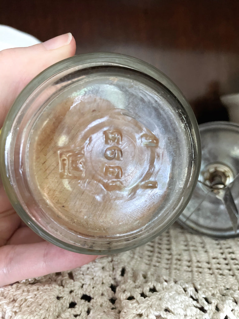 Vintage Nut Chopper Jar
