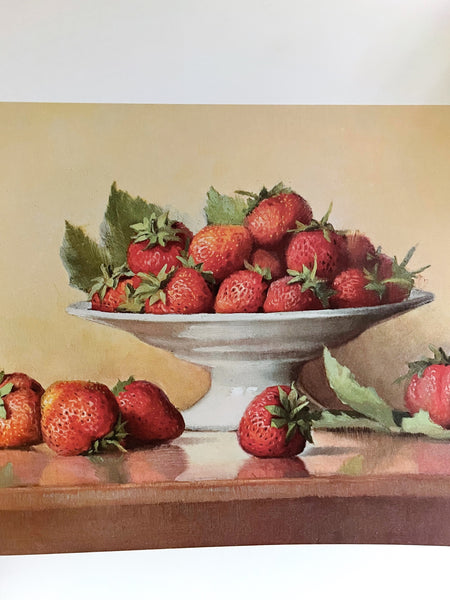 Vintage Robert Chailloux Strawberries Print