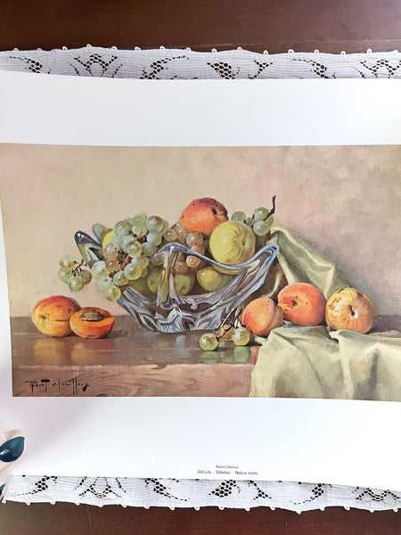 Vintage Robert Chailloux Fruit Bowl Print