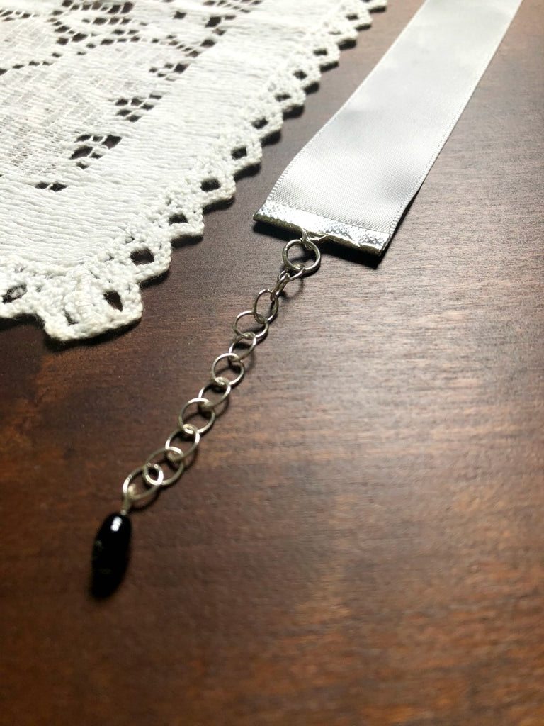 Silver Wide Ribbon Choker Necklace – Hamrick Avenue