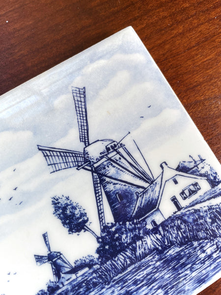 Delft Small Windmill Tile