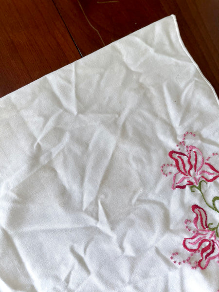 Pink Floral Table Runner