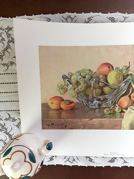 Vintage Robert Chailloux Fruit Bowl Print