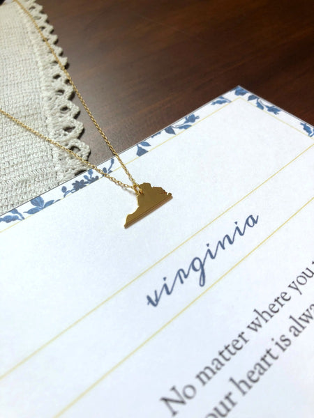 VIRGINIA State Necklace
