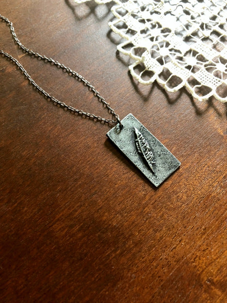 STORY Quill Pendant Necklace