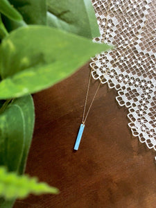 BOUNDARIES Blue Bar Necklace