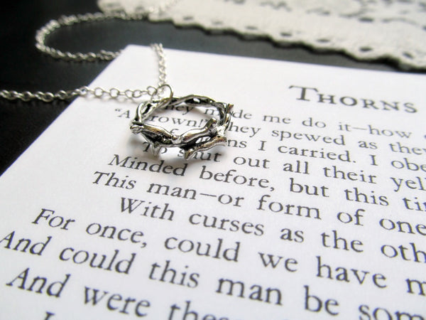 Crown of Thorns Necklace & Poem