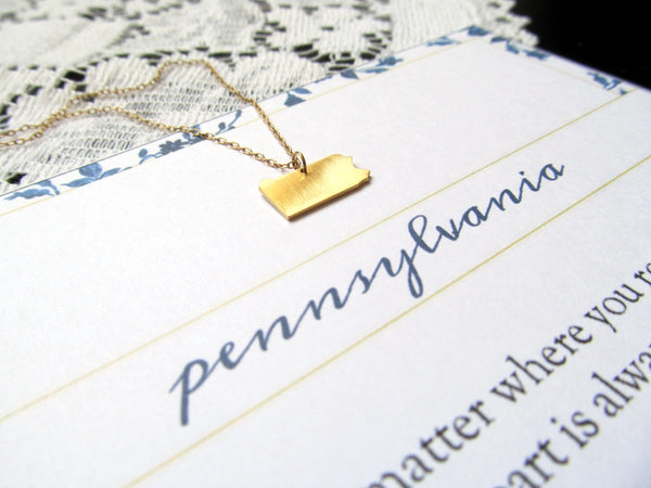PENNSYLVANIA State Necklace