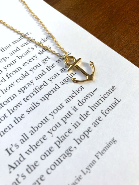 BOOK AND NECKLACE SET | Meeting Me and "Anchor" Necklace