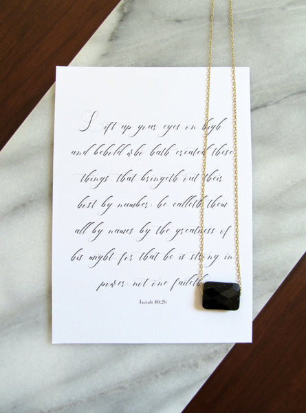 Isaiah 40:26 Stars by Name Necklace & Print