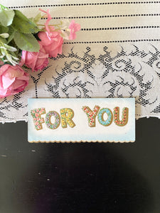 For You Floral Vintage Greeting Card