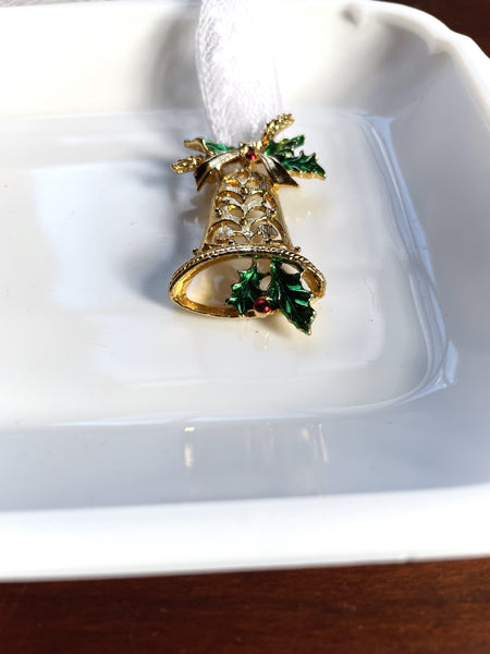 Vintage Bell Brooch Ornament