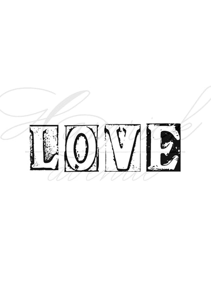 Love Grunge Print | 5x7" or 8x10"