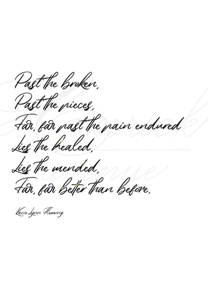 BETTER THAN BEFORE Poem Print | 5x7" or 8x10"