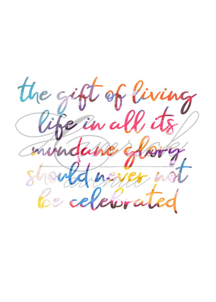 The Gift of Life Printable | 5x7" and 8x10"