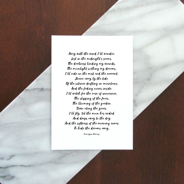 SLEEP Poem Print | 5x7" or 8x10"