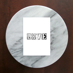 Love Grunge Print | 5x7" or 8x10"