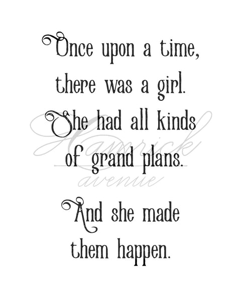 Once Upon a Time Print | 5x7" or 8x10"