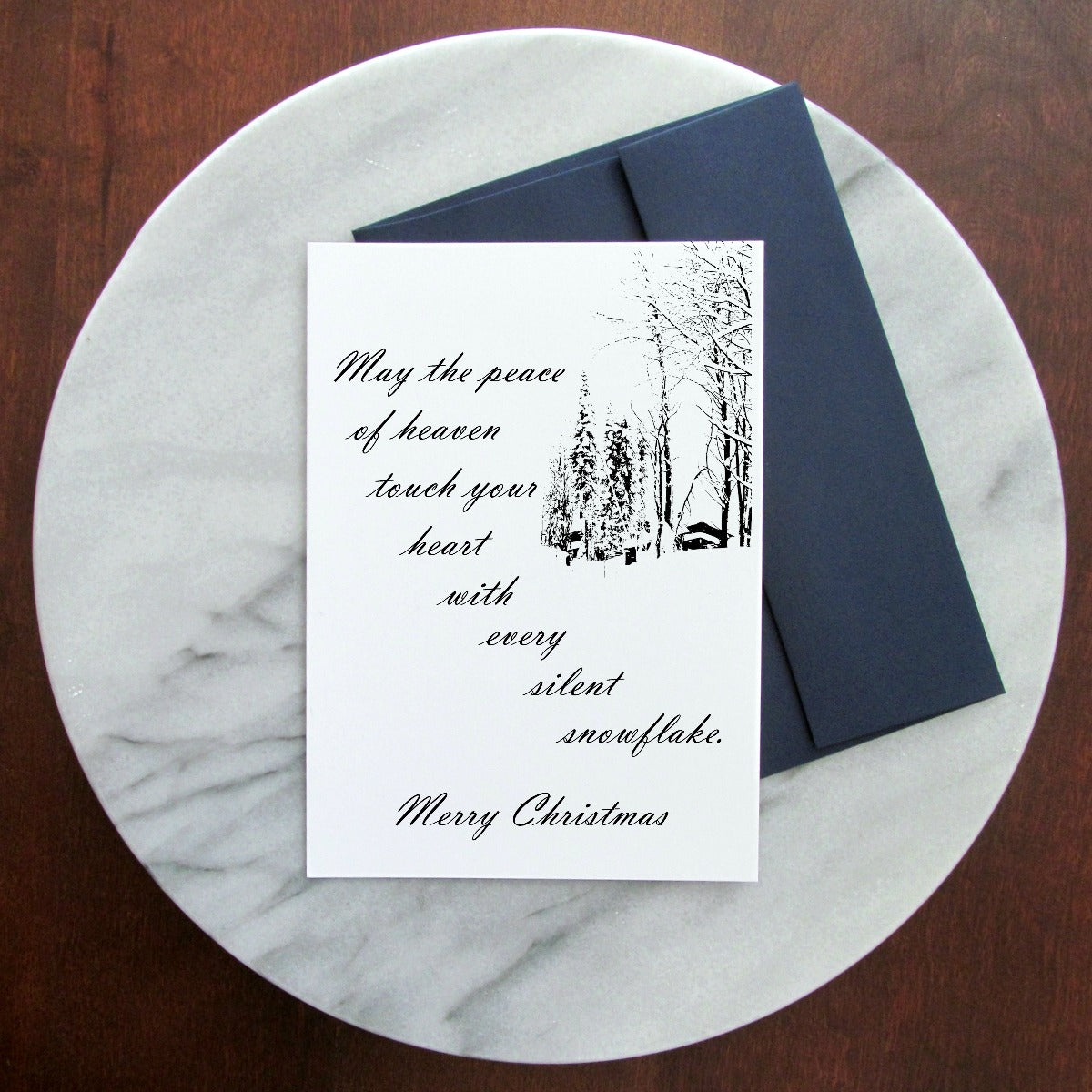 Christmas Greeting Card - Peace of Heaven - Blank Inside
