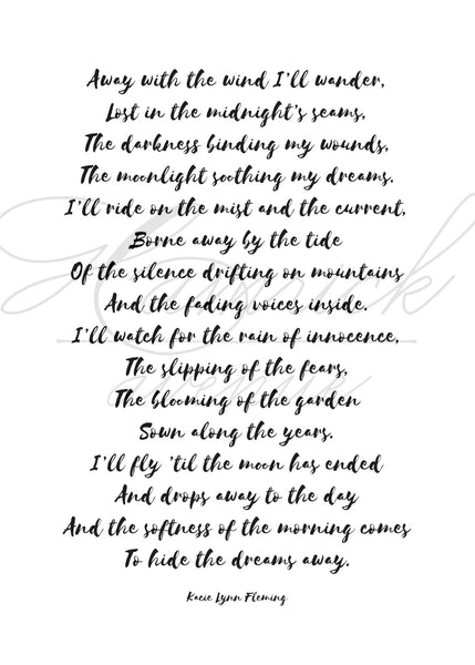 SLEEP Poem Digital Download | 5x7" and 8x10"